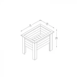 Forest Garden Deep Root Planter 1M 7 Forest Garden Deep Root Planter 1M -Rustic Roots 1m deep lanter 2