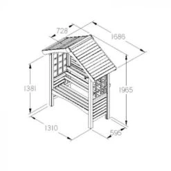 Forest Garden Cadiz Arbour - Home Delivery 10 Forest Garden Cadiz Arbour - Home Delivery -Rustic Roots 4 6