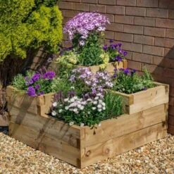 Forest Caledonian Tiered Raised Bed 90 X 90cm -Rustic Roots caledonian 2 1