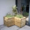 Forest Garden Linear Corner Planter 0.8m -Rustic Roots conrer 3