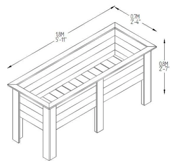 Forest Deep Root Planter 1.8m 5 Forest Deep Root Planter 1.8m - Image 3
