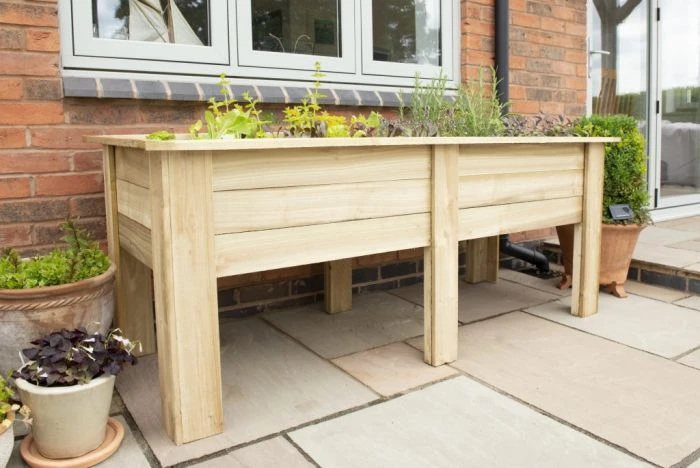 Forest Garden Large Kitchen Garden Planter 1.8m 3 Forest Garden Large Kitchen Garden Planter 1.8m