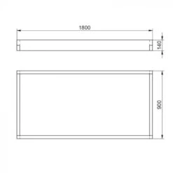 Forest Caledonian Raised Bed 180 X 90cm -Rustic Roots large cal 180x90 1